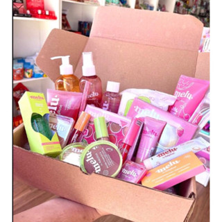 KIT 18 PRODUTOS MAQUIAGEM SKIN CARE MELHORES MARCAS MELU RUBY ROSE MAX LOVE PINCEL MÁSCARA DE CÍLIOS PÓ BASE RÍMEL SERUM ESPONJA FAIXA DE CABELO MAKE GLOSS VOLUM LA