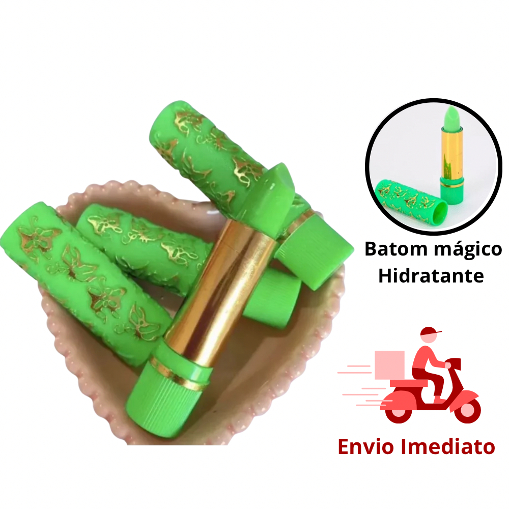 Kit 6 Batom Vovó Mágico Hidratante 24H - Verde Colorido
