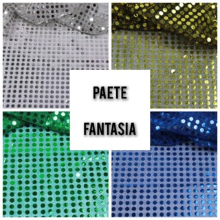1 Metro Tecido Paete Fantasia Carnaval - 1mt Comp x 1,10mt Larg