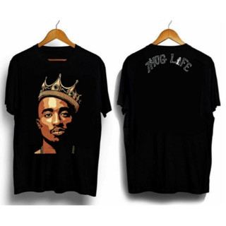 CAMISETAS SIMPLES(UNISSEX) TUPAC SHAKUR PRETA