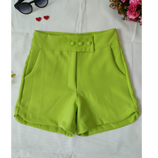 L.L.MODAS FEMININA shorts feminina de alfaiataria com botao novo sht-14