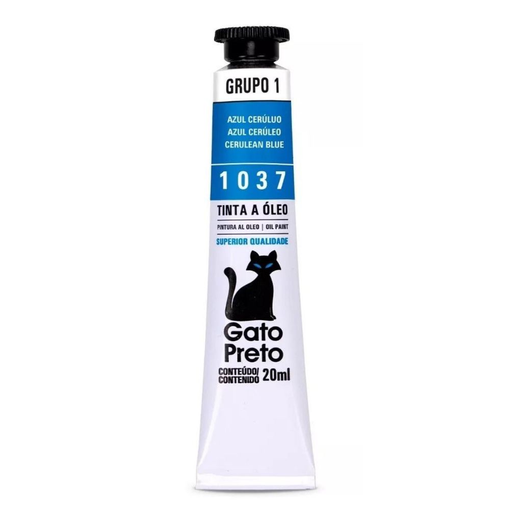 Tinta a Óleo Gato Preto 20ml Escolha Sua Cor - Parte 2