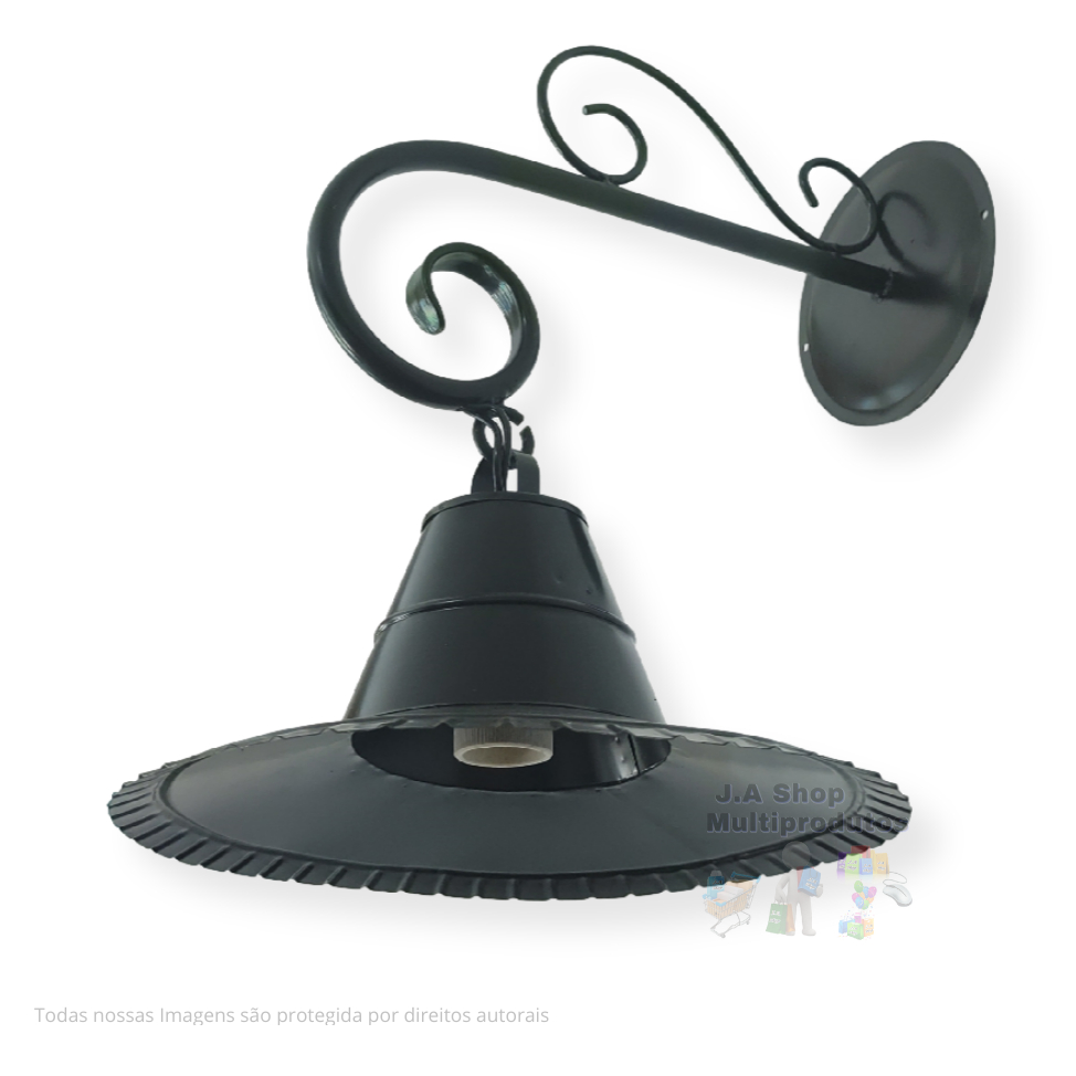 Arandela Preta Externa Rústica: Onde Comprar | BuscaProdutos