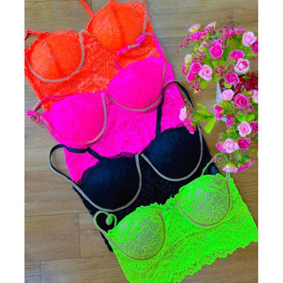 Cropped Strass Renda Com Bojo Moda Balada