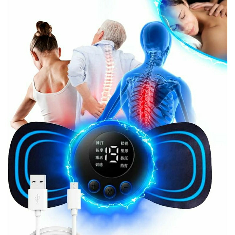 Mini Massageador de Cervical Elétrico Portátil Alivia Dores Corpo Pescoço