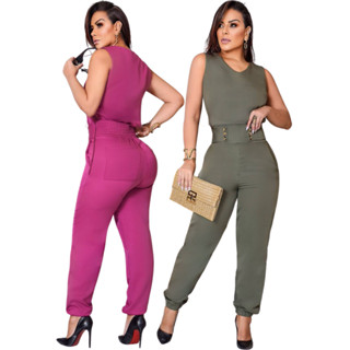 Conjunto Feminino Calça e Blusa Tecido Alfaiataria Fabricação Propria Garantimos Estampa