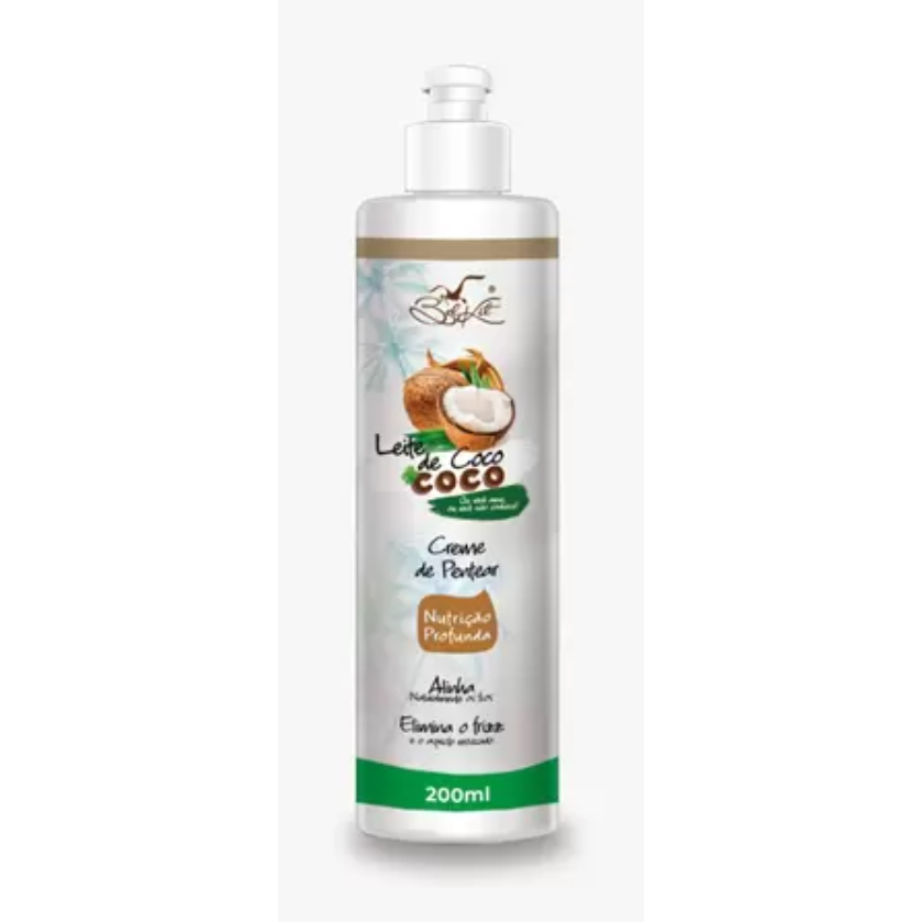 Creme de Pentear Leite Capilar Mais Coco 200ml Belkit - Beauty
