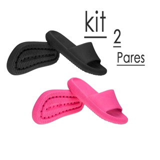 Kit 2 Pares De Chinelo Nuvem Feminino