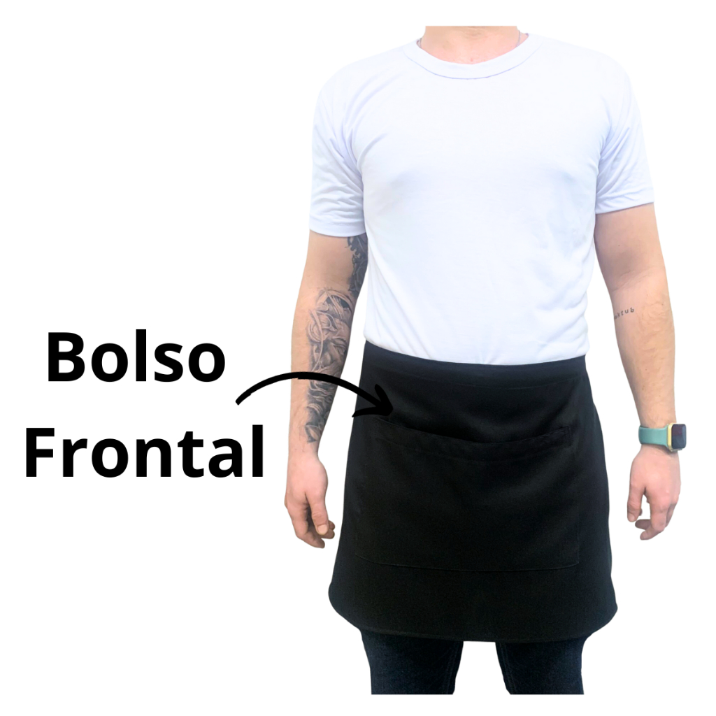 Avental Cintura Tipo Saia Para Barista Chef Cozinha Unissex Restaurante Cozinha Lanchonete Garçonete em Oferta na Shopee