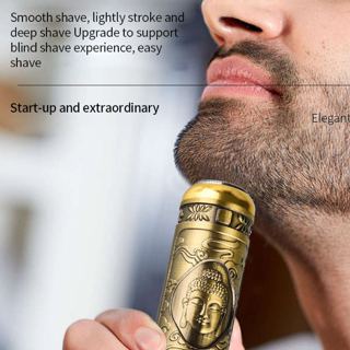 Mini Barbeador navalha Barbear Recarregável Máquina Barber Cortar Cabelo E Aparador Pelo Barba em Oferta na Shopee