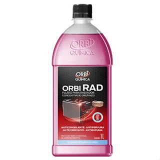 Aditivo para Radiador Rosa Fluído Orgânico Concentrado 1L Orbi Anticongelante