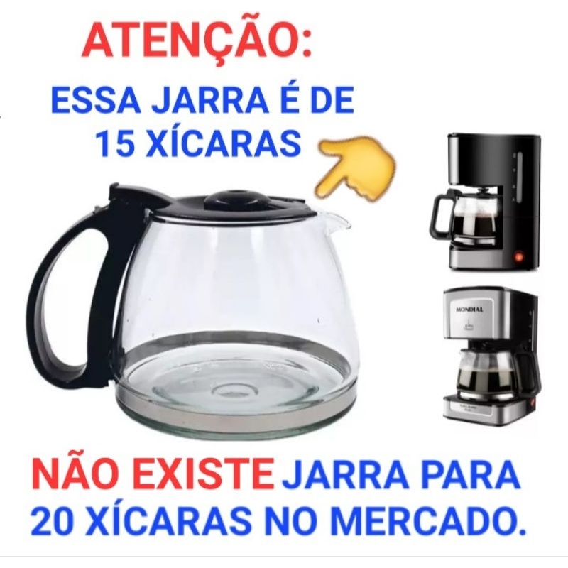 Jarra Cafeteira Dolce Arome - C-43-20x - MONDIAL- 20 Xícaras - COMPATÍVEL — imagem 2 de 2