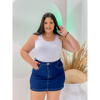 Regata Plus be Size Feminina Suplex Premium Basica Blusinha Alça Tamanho Grande Veste 44 ao 48 em Oferta na Shopee