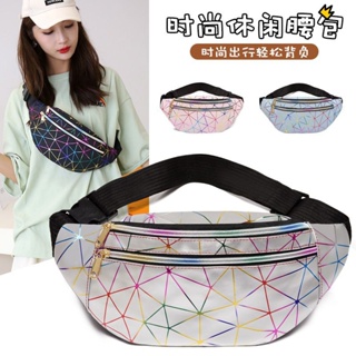 Pochete de carnaval com detalhe colorido Feminina Preta Estilosa de Cintura Ombro para Celular em Oferta na Shopee