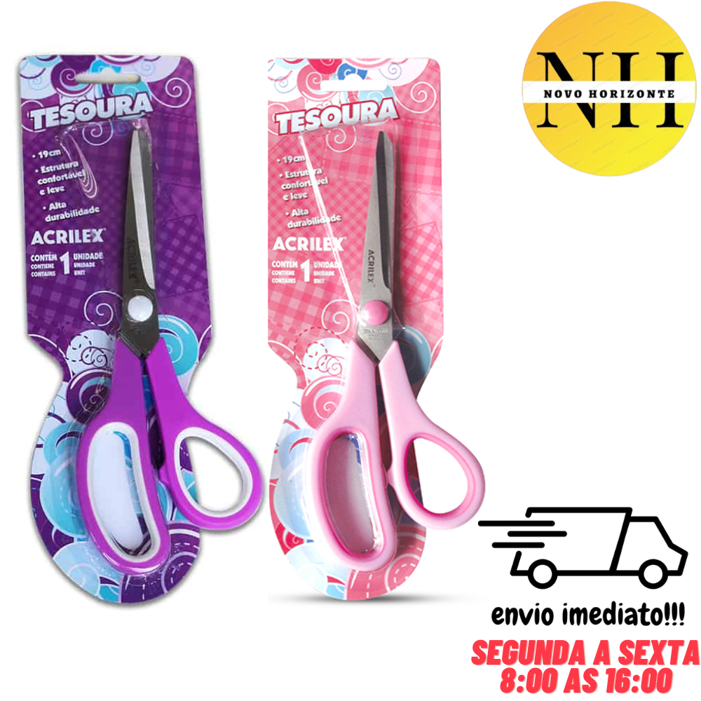 Tesoura Multiuso 19cm Acrilex/Masterprint Unidade em Oferta na Shopee