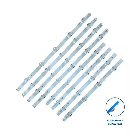 Kit 8 Barra Led Tv 39ln 39ln549c 39la6200 39ln5700 39ln5400