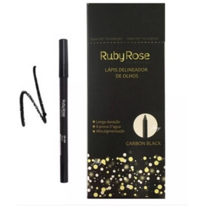 Box C/36 unidades Lápis Carbon Black 050 Ruby Rose em Oferta na Shopee