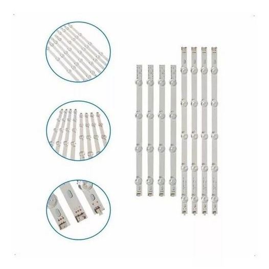 Kit 8 Barras De Led 39ln5400 39ln5700 39la6200 39ln549c