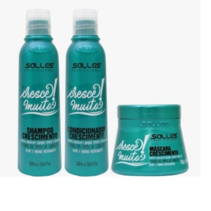 Shampoo condicionador máscara Kit Crescimento Cabelo Cresce Muito - Salles Profissional