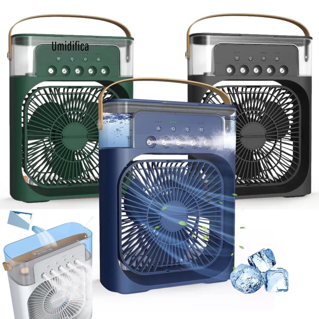 Mini Ar Condicionado Ventilador Umidificador Climatizador