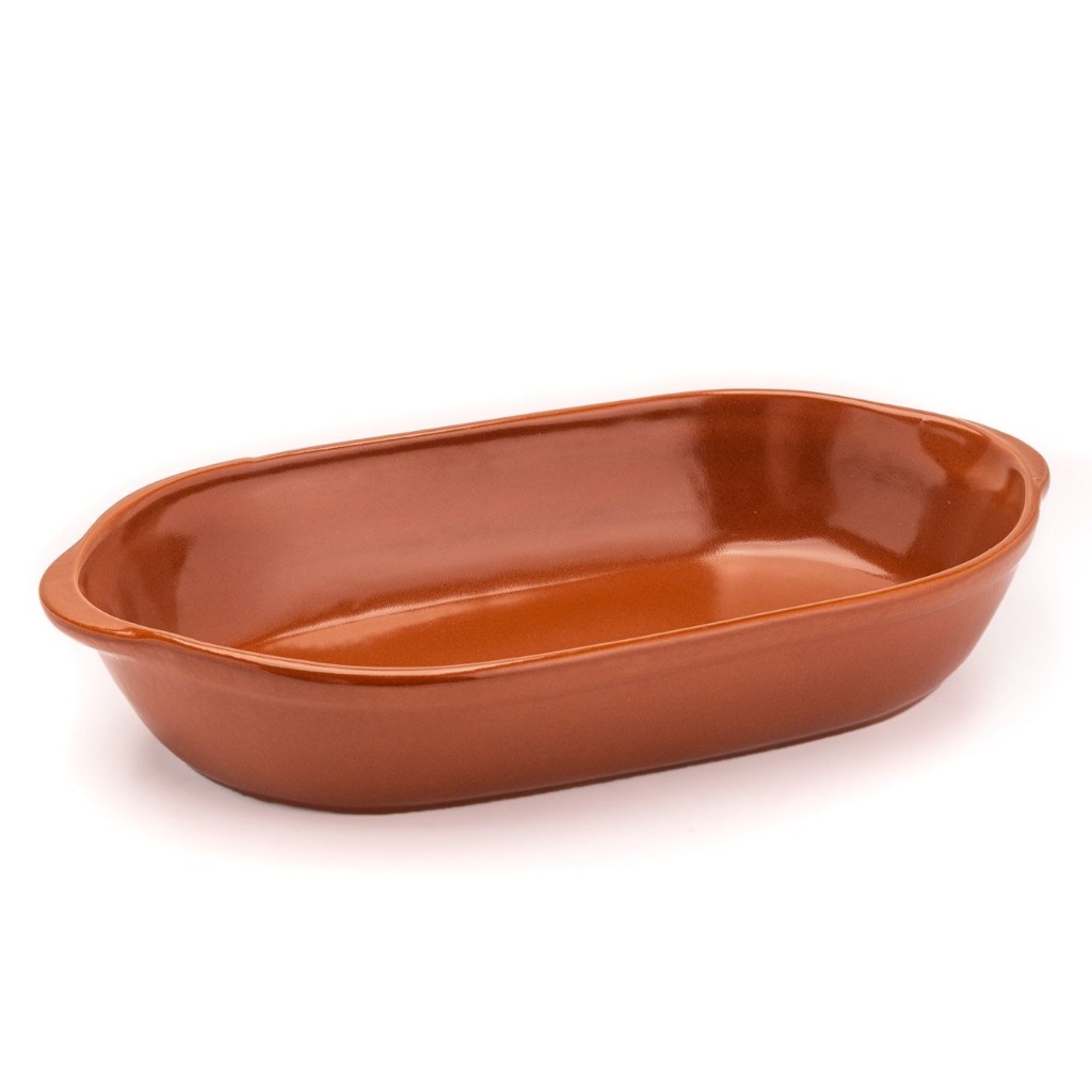 Travessa Refrataria Oval G Marrom 2300ml Restaurante Feijoada em Oferta na Shopee