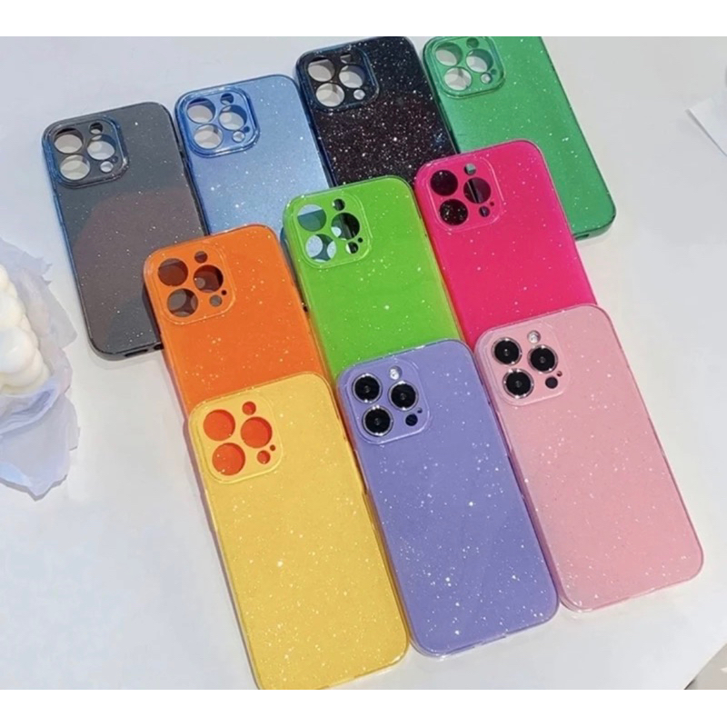 Capa capinha com Glitter Metalizada Anti impacto resistente cobre a volta da tela para IPhone XR /  11 /  11PRO / 11PROMAX / 12 / 12PRO, / 12PROMAX / 13 / 13PRO / 13PROMAX / 14 / 14PRO / 14PROMAX / 15 / 15PLUS / 15PRO / 15PROMAX