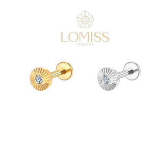 Piercing Helix Conch Labret Aço Cirúrgico Pvd Redondo Com Destalhes 1 Zircônia em Oferta na Shopee