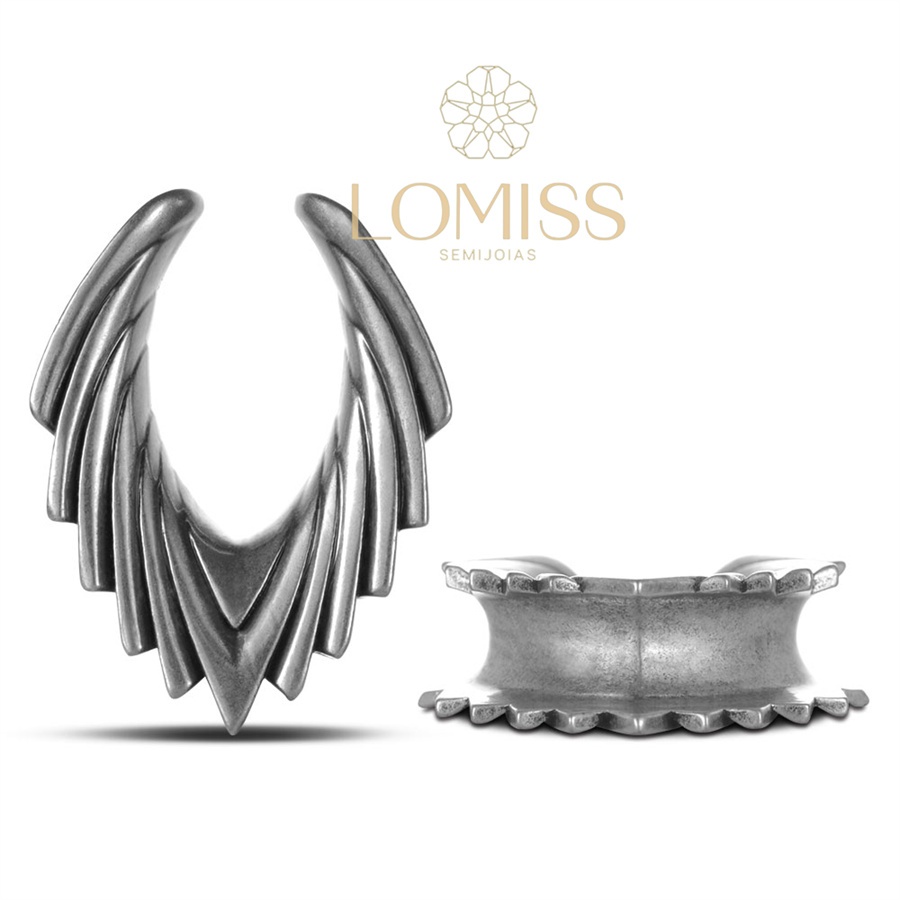 Alargador Aço Cirúrgico/cobre Asa 8/10/12/14/16MM em Oferta na Shopee