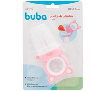 Alimentador De Silicone Porta Frutas Coala Buba Cor Rosa