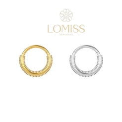 Piercing Septril Rook Conch Nariz Daith Argola Aço Cirúrgico Pvd Com Detalhes