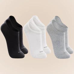 Pacote com 3 Pares de Meias Invisivel Lupo Baby Infantil em Algodao Sport Confortavel Lisa
