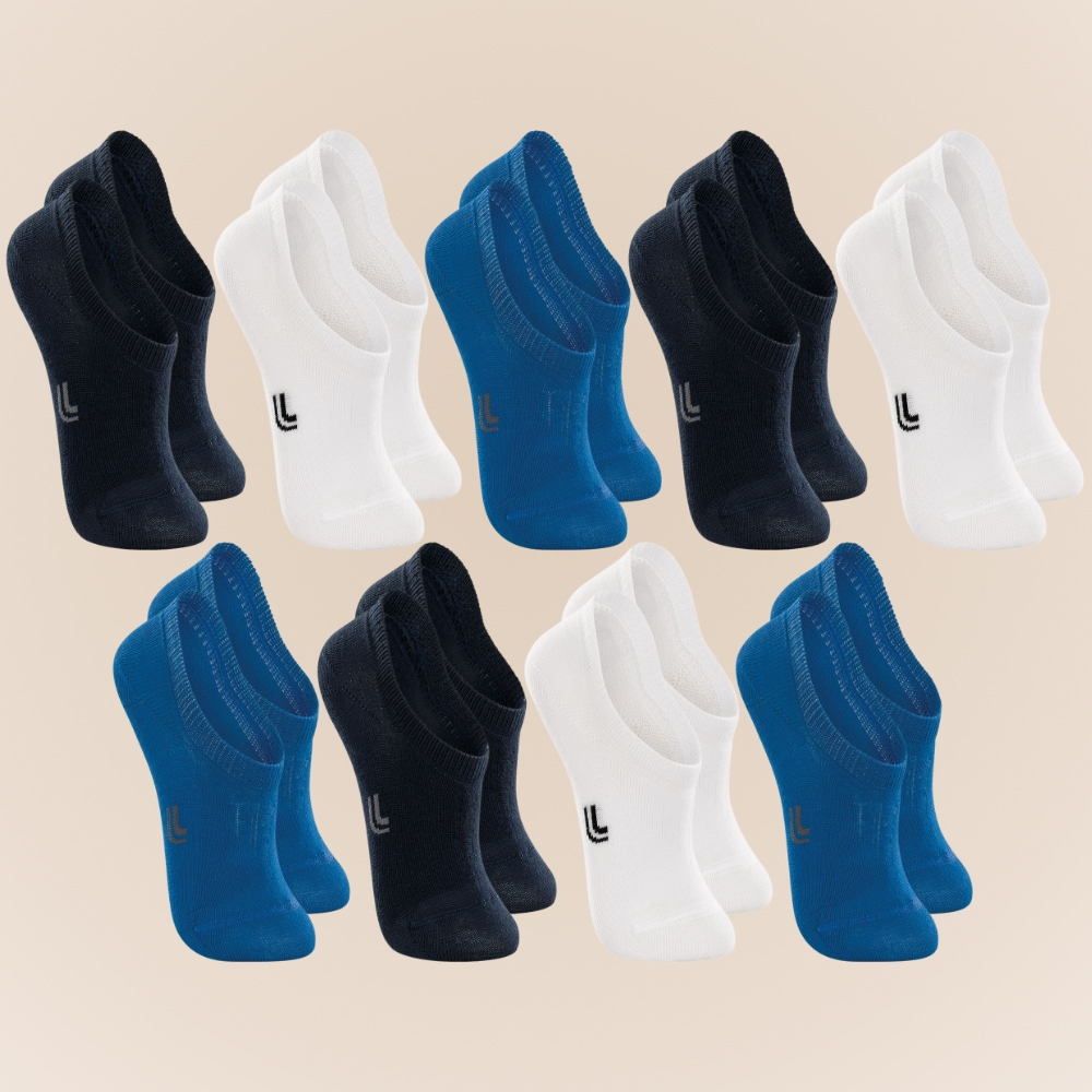 Kit de 9 Pares de Meias Infantil Invisivel Lupo Sport em Algodao Kids Confortavel Basica Lisa - Baby & Kids Fashion