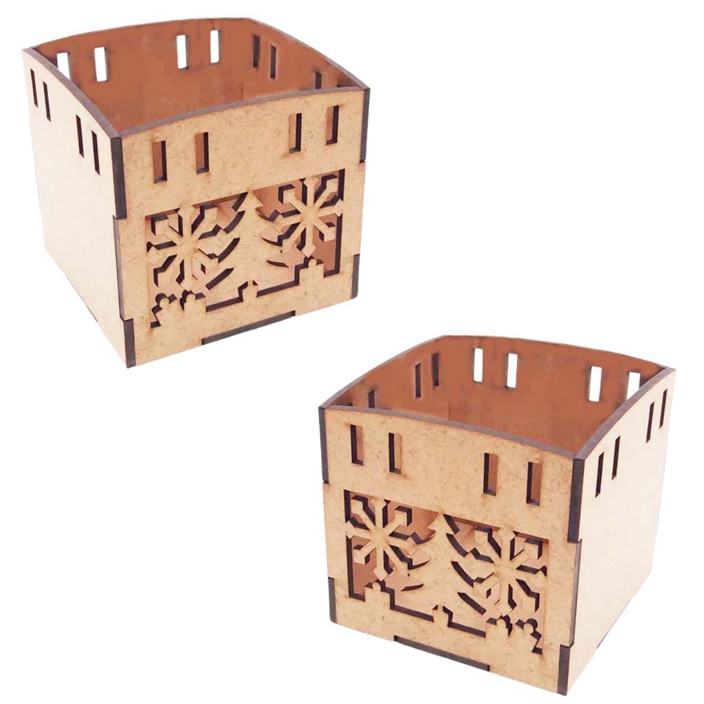 Kit 12 mini cestinha cachepot 9cm mdf cru passa fitas porta mini panetone lembrancinha de natal