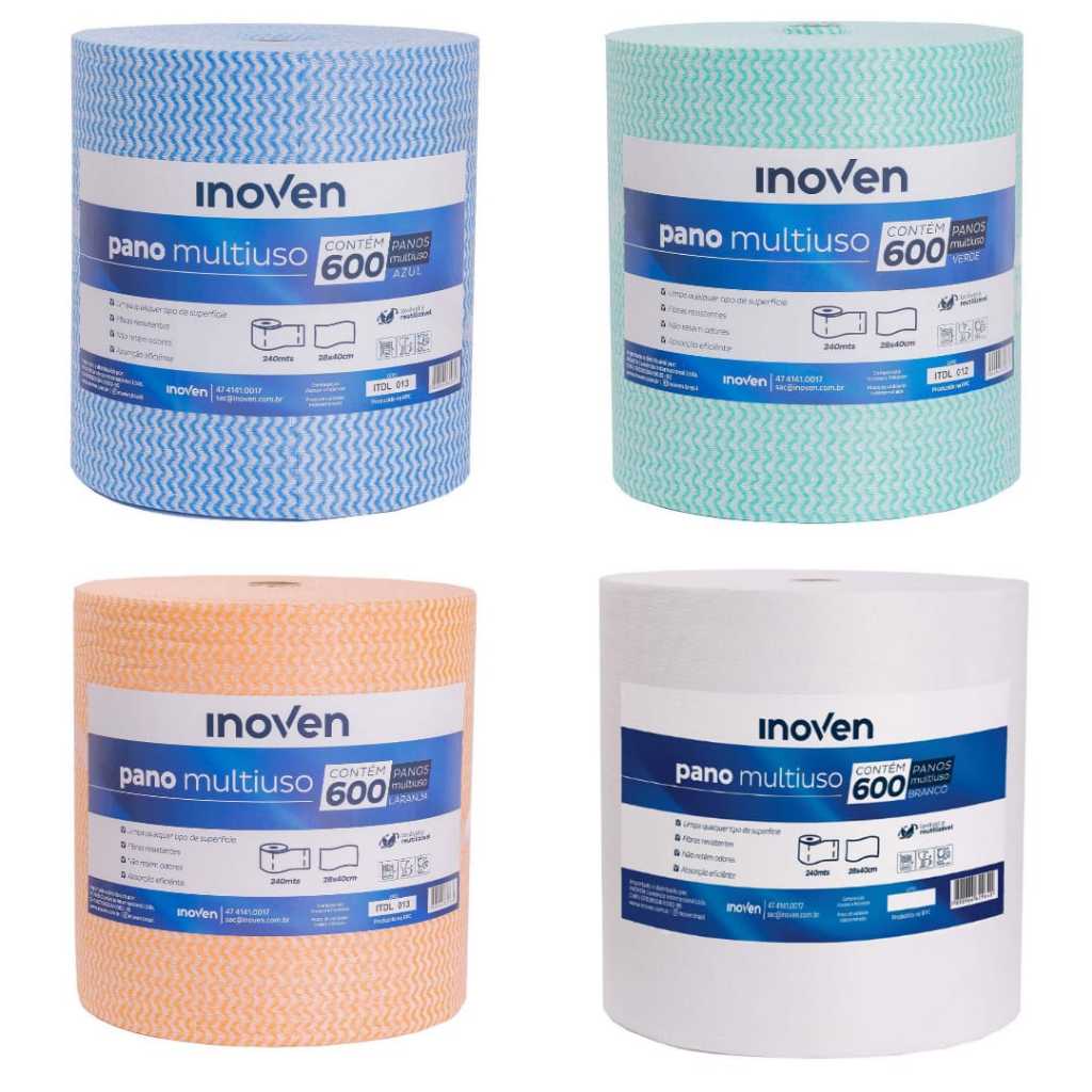 Pano Multiuso Rolo Perfex 28cmx240m 600 Panos - Promoção em Oferta na Shopee