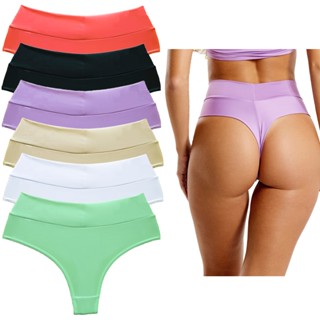 Kit 4 Lindas Calcinhas Embutidas Modeladora Cós Alto Fio Duplo
