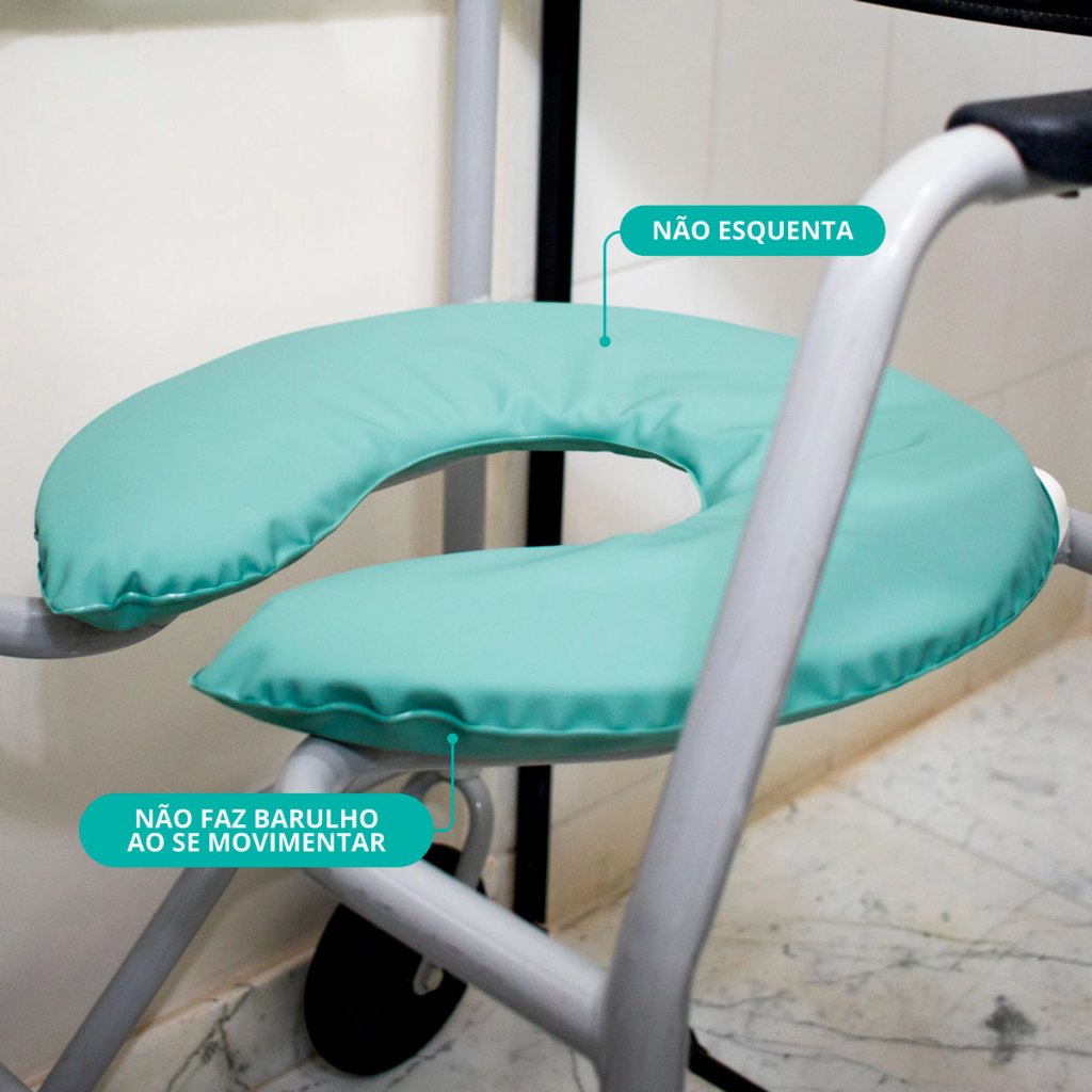 Almofada Higiênica para Assento Cadeira de Banho e Vaso Sanitário Especial com Espuma Ortopédica