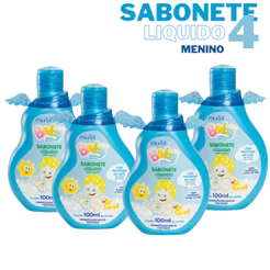 Kit Muriel Baby c/4 Sabonete Líquido Infantil 100ml cada