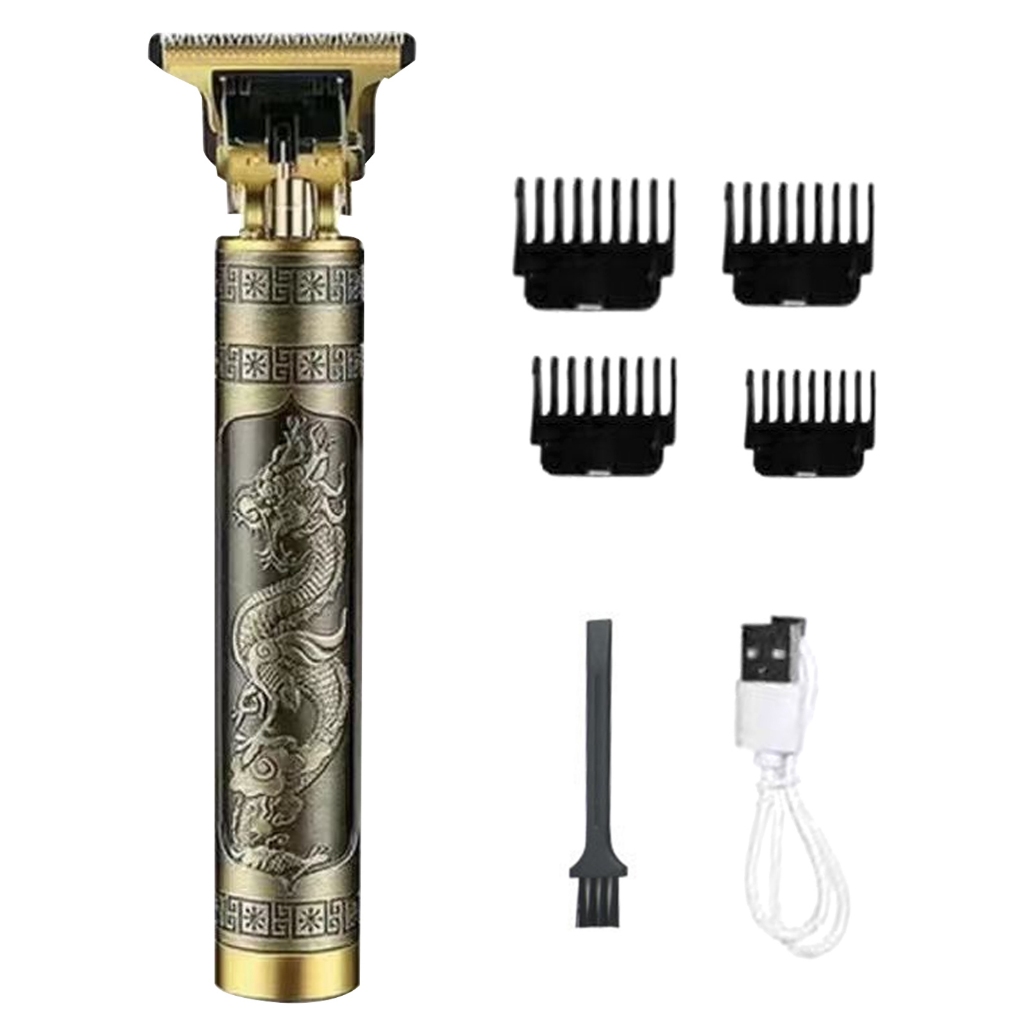 Maquina Acabamento Barbearia Pezinho Barba Bigode Aparador de Pelos Recarregável