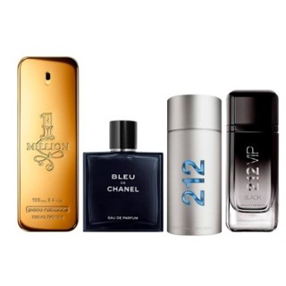 Combo de 4 Perfumes Masculino - TOP DE LINHA - ENVIO IMEDIATO