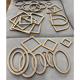 Kit Bastidores 2 de Cada Medida 8, 10, 12 e 14cm MDF CRU