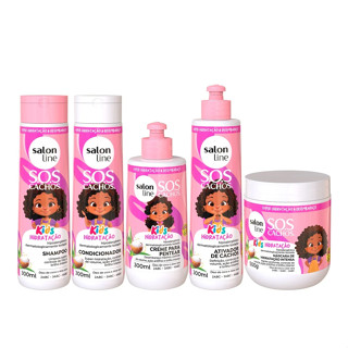 Kit Salon Line Cachos Infantil SOS Cachos Kids