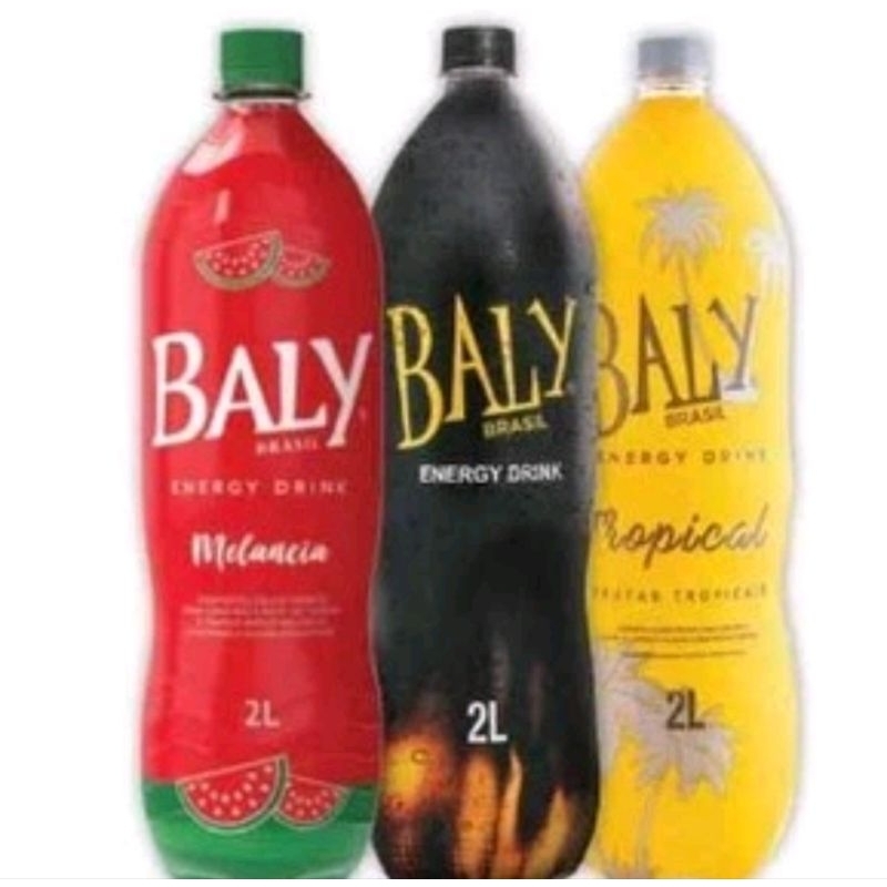 Energetico Baly Sabores Drink - 03 Unidades 2 Litros