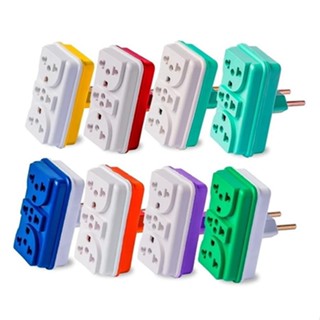 2 Adaptador Tomada T Padrão Novo Antigo Benjamin Triplo
