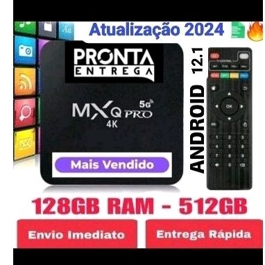 *modelo 2024 box* aparelho para transformar TV comum em smart TV