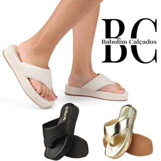 Chinelo Feminino Plataforma FlatForme Luxo