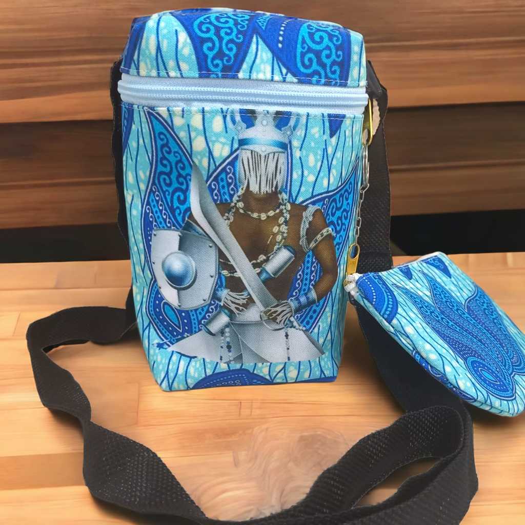Bolsa Bag Estampa Africana-Oxaguian-Umbanda- Candomblé