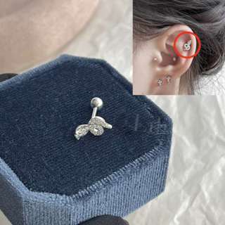 1Pç Cobra Brinco de orelha Aço inoxidavel tragus cartilagem strass