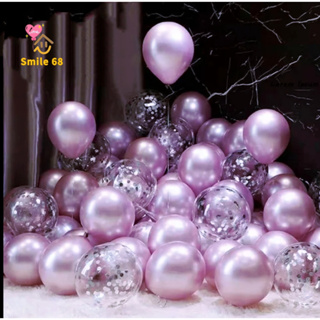 Kit 20 Balão ROSA Cromado Numero 9 Polegadas + Bexiga Transparente Cristal Tamanho 9 + 1 Confete ROSA 15g em Oferta na Shopee