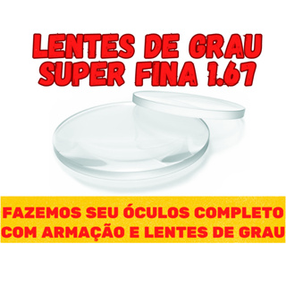 Par Lentes grau forte para grau óculos alto índice miopia hipermetropia astigmatismo lente com grau em Oferta na Shopee