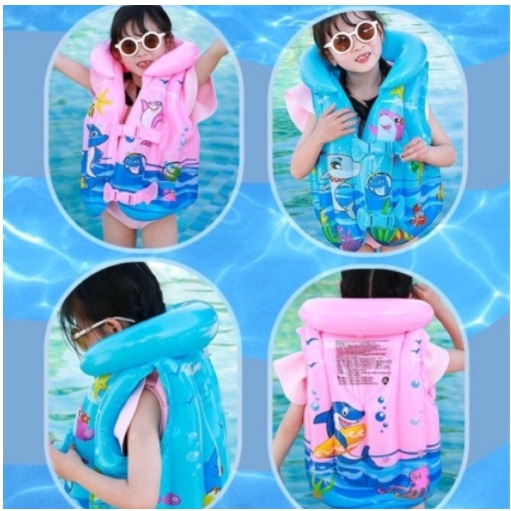 Colete Inflavel Boia para Piscina Praia Infantil Flutuador Salva Vidas para Criança e Bebê Unissex 12 A 25kg e25---50 kg